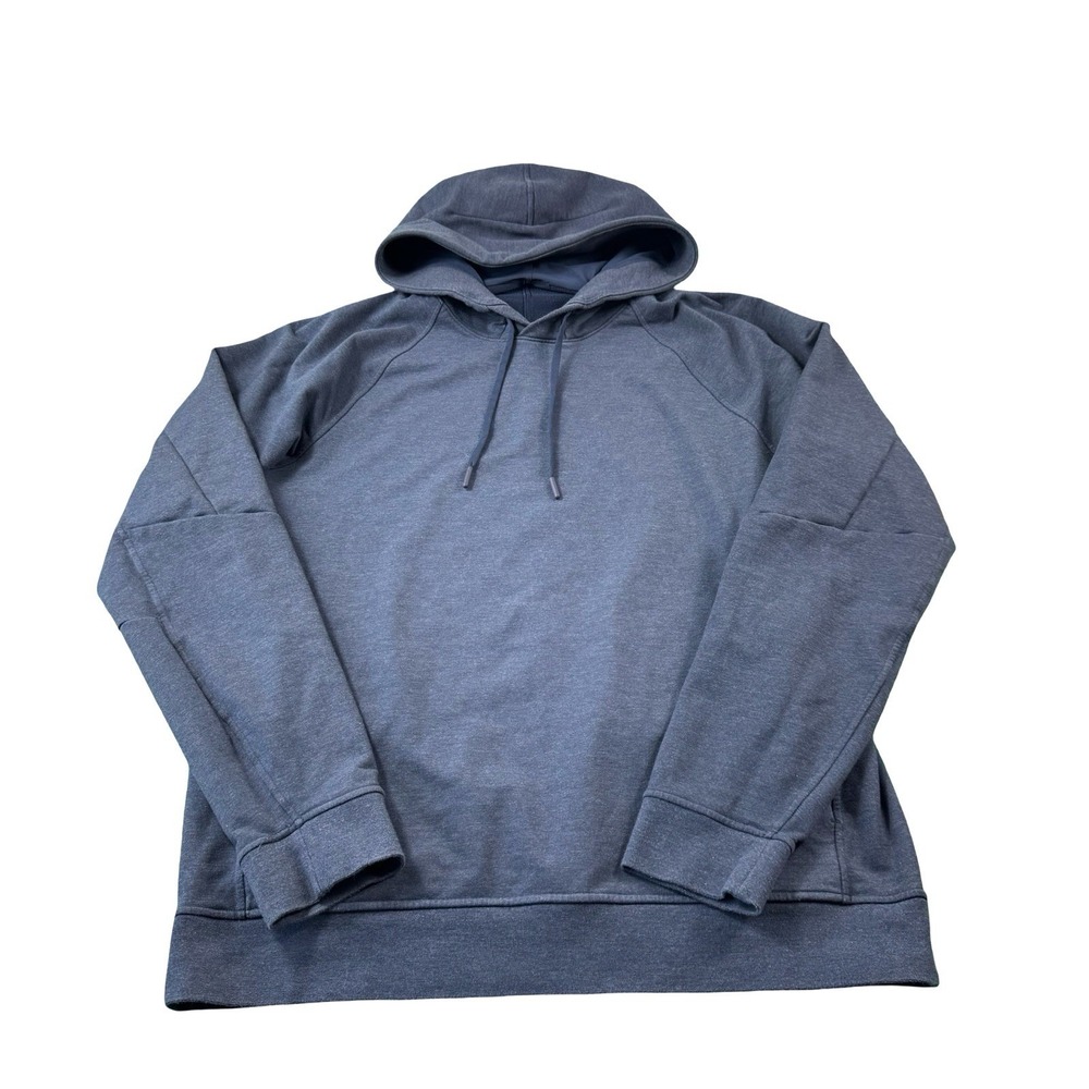 Lululemon City Sweat Hoodie Men Large Blue Pullover Sweatshirt Gym Yoga LM3ASJS